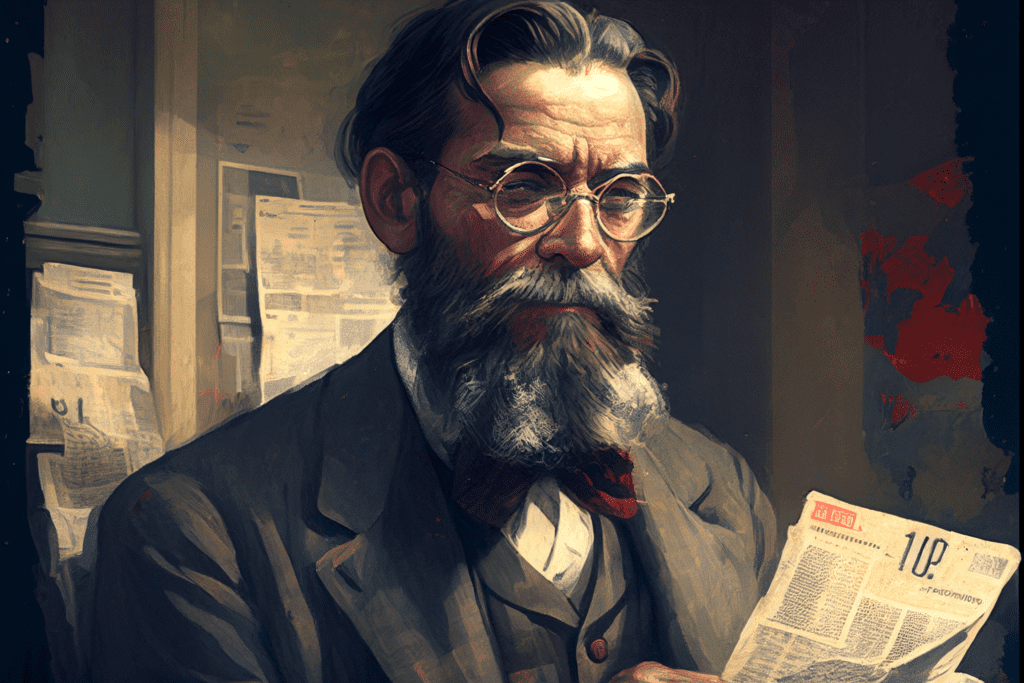 Artistic impression of Carl Menger - Bitcoin Foundations