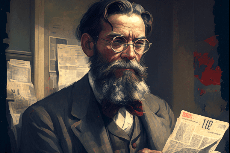 Artistic impression of Carl Menger - Bitcoin Foundations