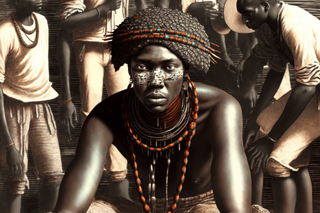 An image of Africans wearing aggry-beads - Bitcoin Foundations